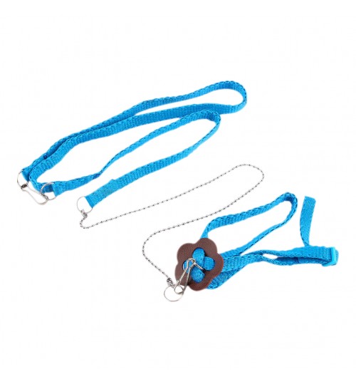 KITTY - Reptile Lizard Harness Leash Adjustable Blue